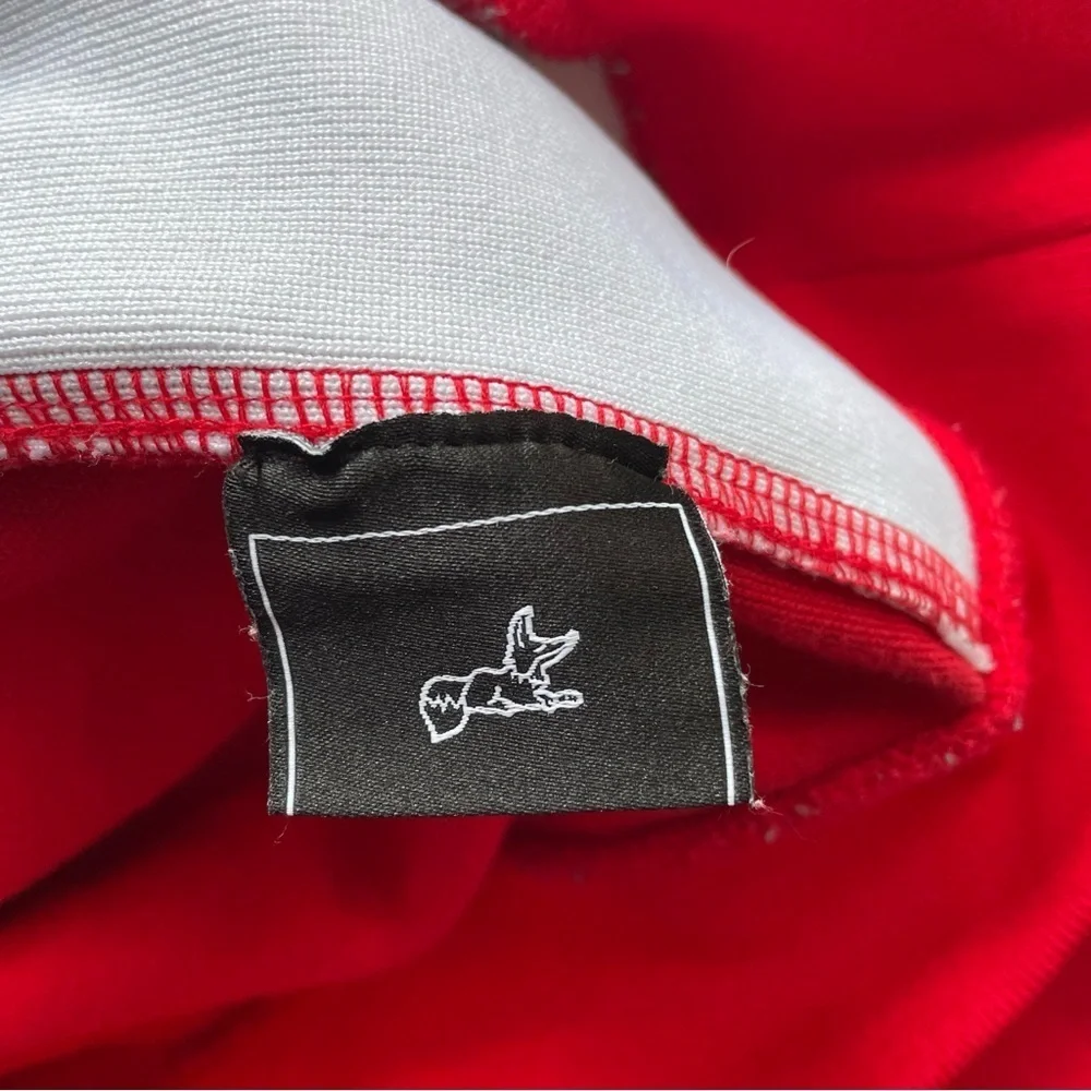 Akoo Y2K Running Track Jacket Size Medium Red